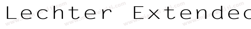 Lechter Extended Normal字体转换